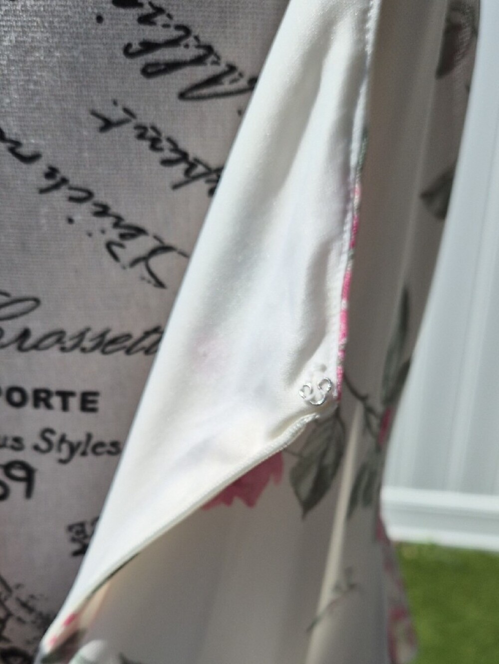 **NWT**Altar'd State Floral Ruffle Maxi Dress - White & Pink - Picture 7 of 8
